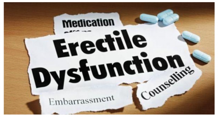 image saying erectile dysfunction and option for help