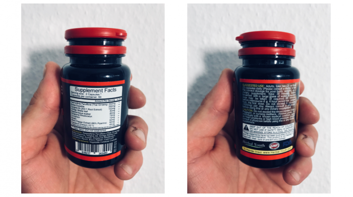 image of Mansize 3000 label and disclaimer for consumer review article