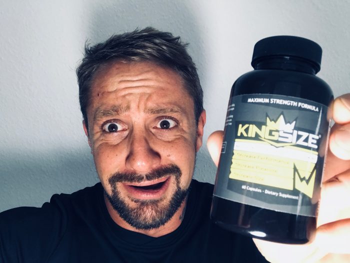 Featured image of me holding Kingsize pills bottle for consumer review